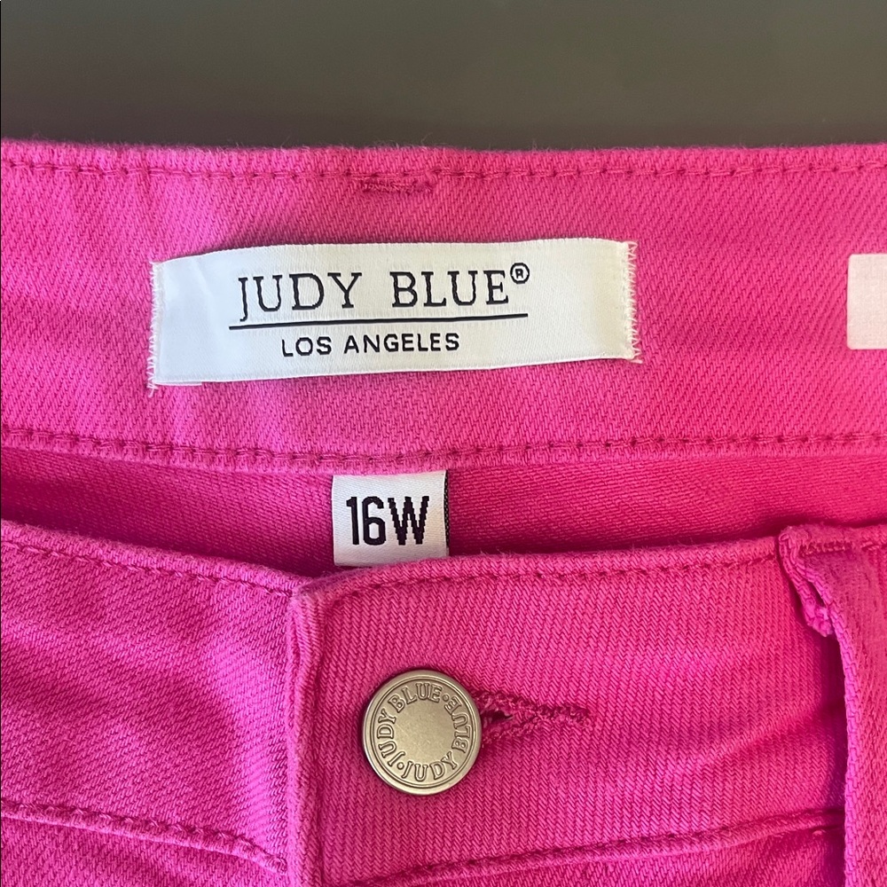 Judy Blue Hot Pink Skinny Jeans - Picture 2 of 7